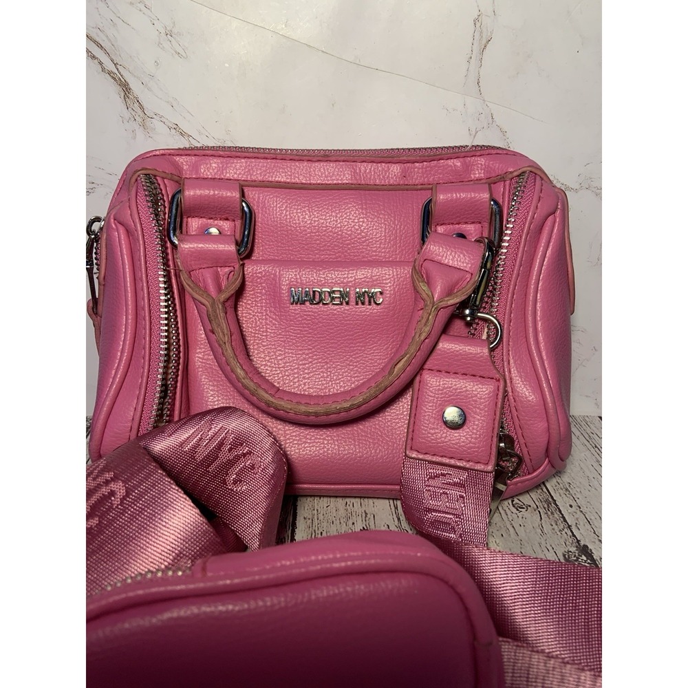 Madden NYC Convertible Pink Crossbody Bag W/ Coin Pouch Handbag Purse‎ - Picture 2 of 7